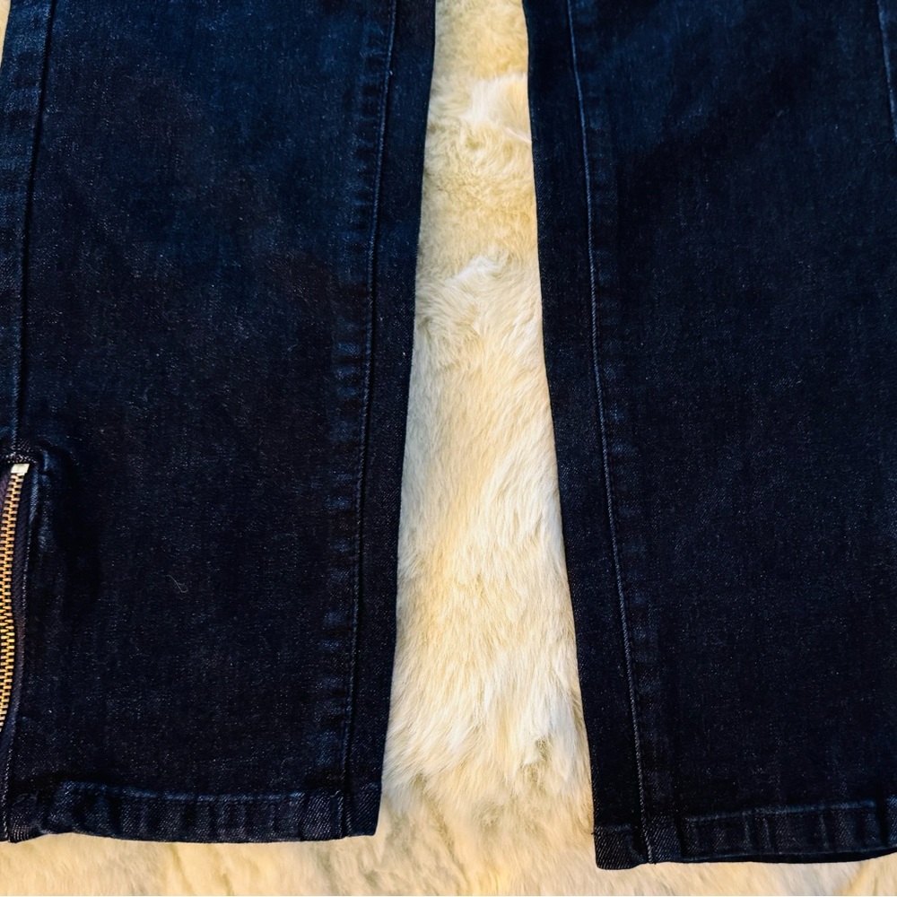 G.I.L.I. Women's Straight Leg Jeans - Dark Blue - Picture 5 of 9